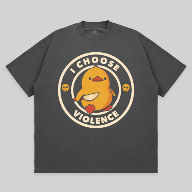 I Choose Violence Unisex Oversized T-shirt