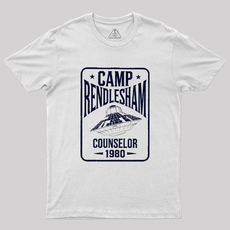 Camp Rendlesham Counselor 1980 UFO Geek T-Shirt