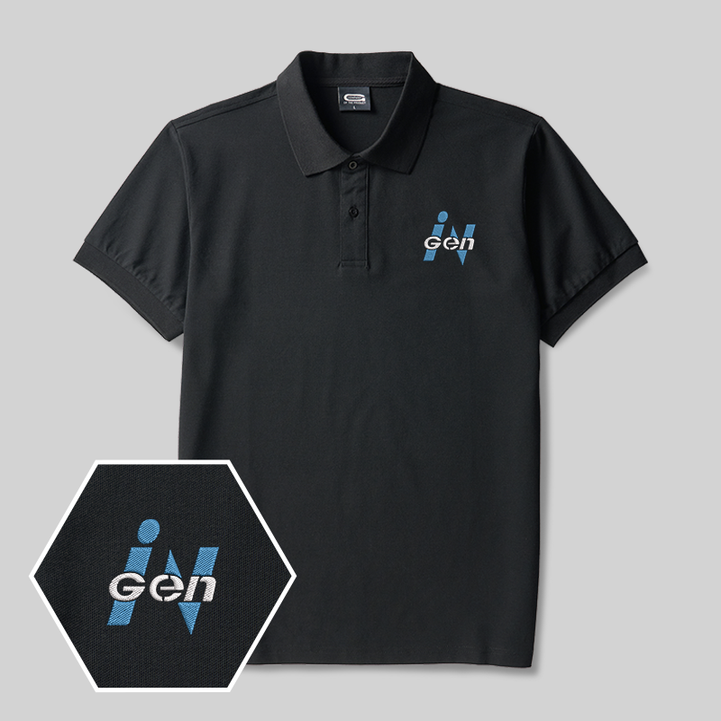 Ingen Geek Embroidered Polo Shirts