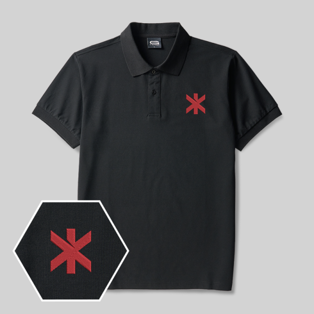 2077 Trauma Team Geek Embroidered Polo Shirts