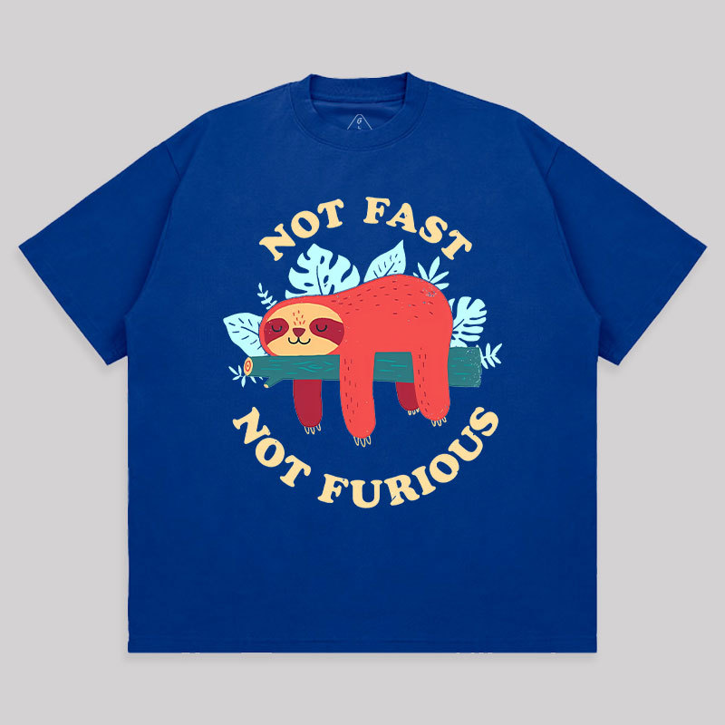 Not Fast, Not Furious Unisex Oversized T-shirt