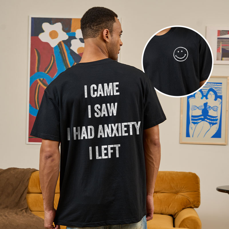 Social Anxiety Chronicles Front and Back Printing Geek T-Shirt
