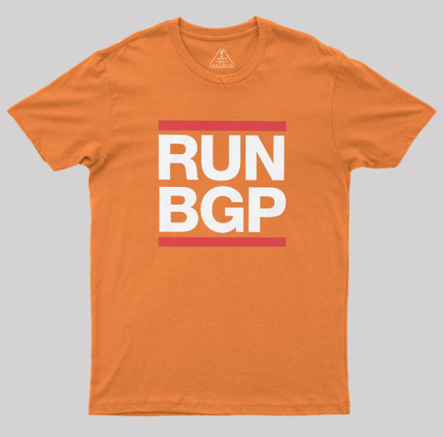 Run BGP Funny Network Engineer Geek T-Shirt