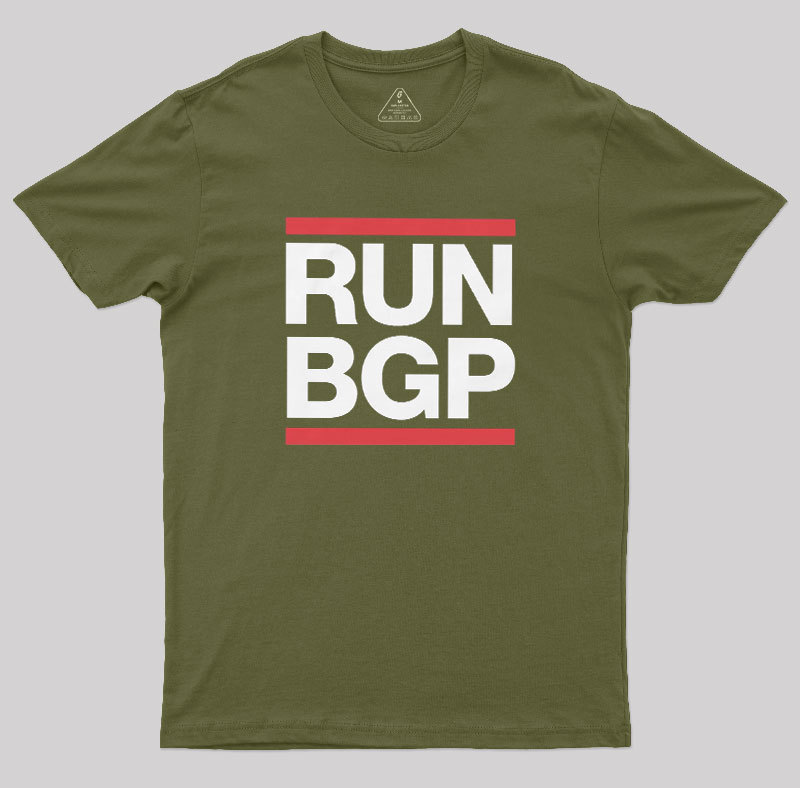 Run BGP Funny Network Engineer Geek T-Shirt