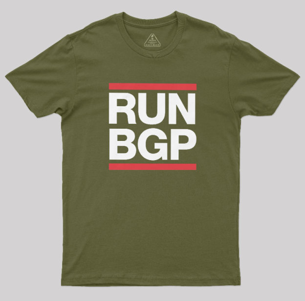 Run BGP Funny Network Engineer Geek T-Shirt