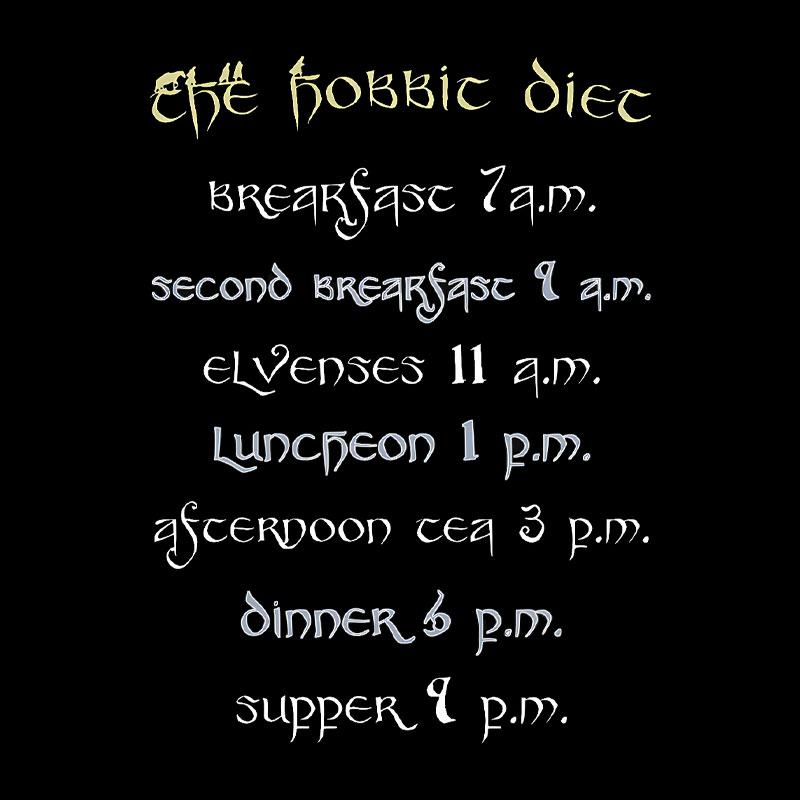 The Hobbit Diet Geek T-Shirt
