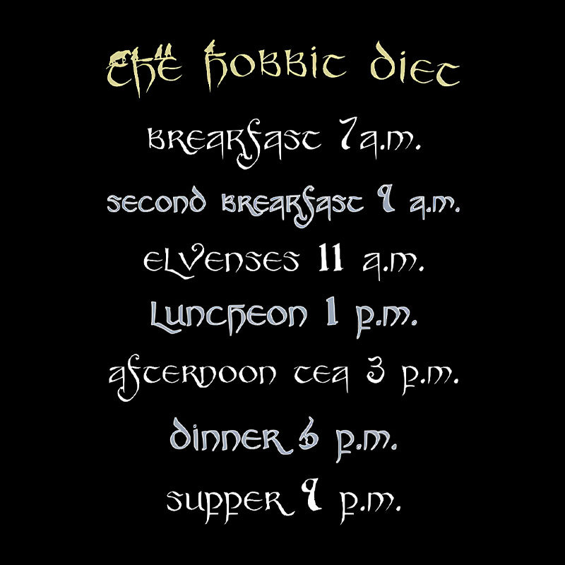 The Hobbit Diet Geek T-Shirt