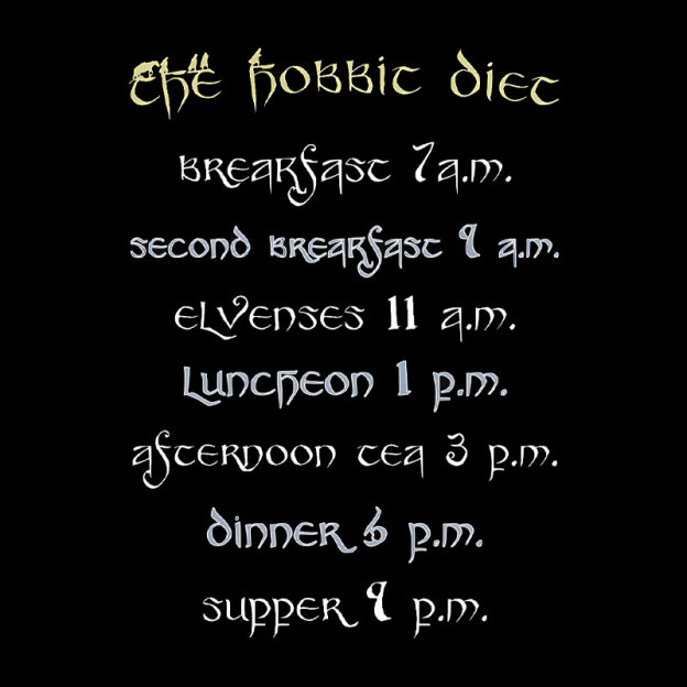 The Hobbit Diet Geek T-Shirt
