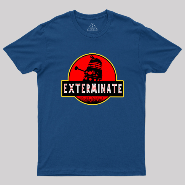 Darlek Exterminate Jurassic Park Dr Who Geek T-Shirt