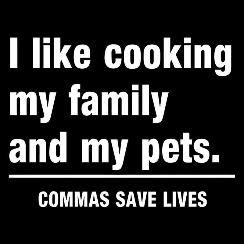 Commas Save Lives Geek T-Shirt