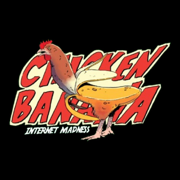 Chicken Meme Banana Internet Funny Meme Geek T-Shirt