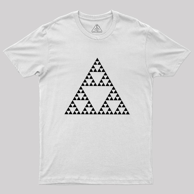Sierpinski Triangle Fractal Geek T-Shirt