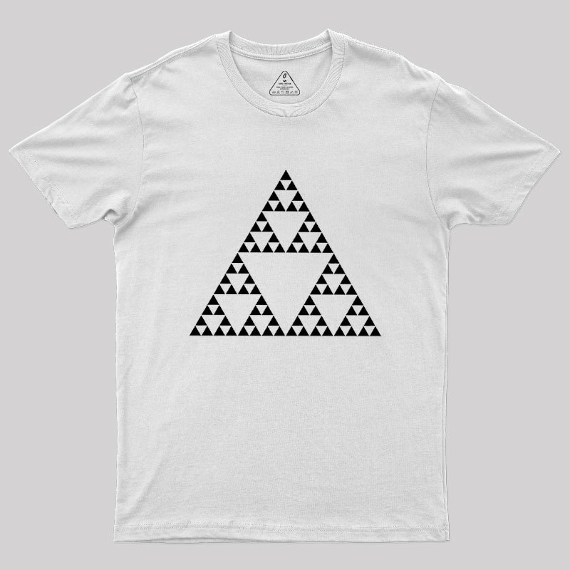 Sierpinski Triangle Fractal Geek T-Shirt