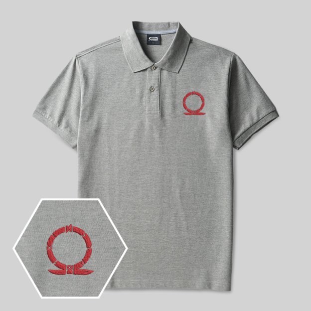 Omega Classic Geek Embroidered Polo Shirts