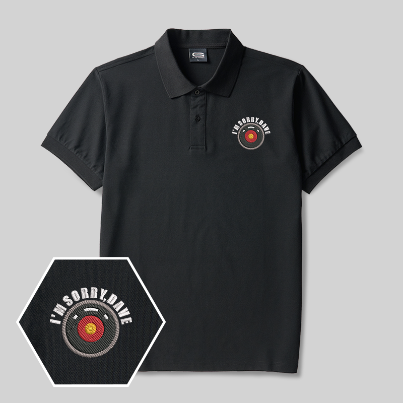 HAL 9000 Geek Embroidered Polo Shirts
