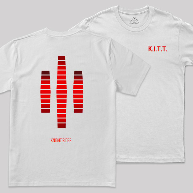 KITT Lights Front and Back Printed Geek T-Shirt