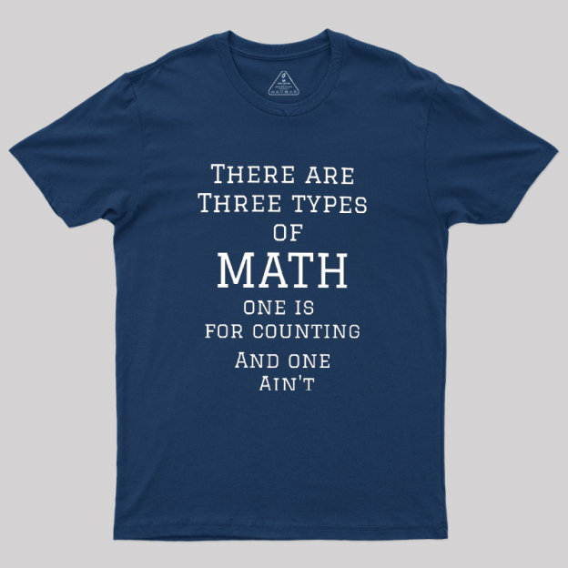 Three Types Of Math Geek T-Shirt