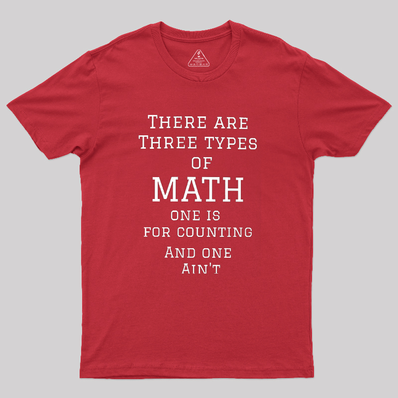 Three Types Of Math Geek T-Shirt