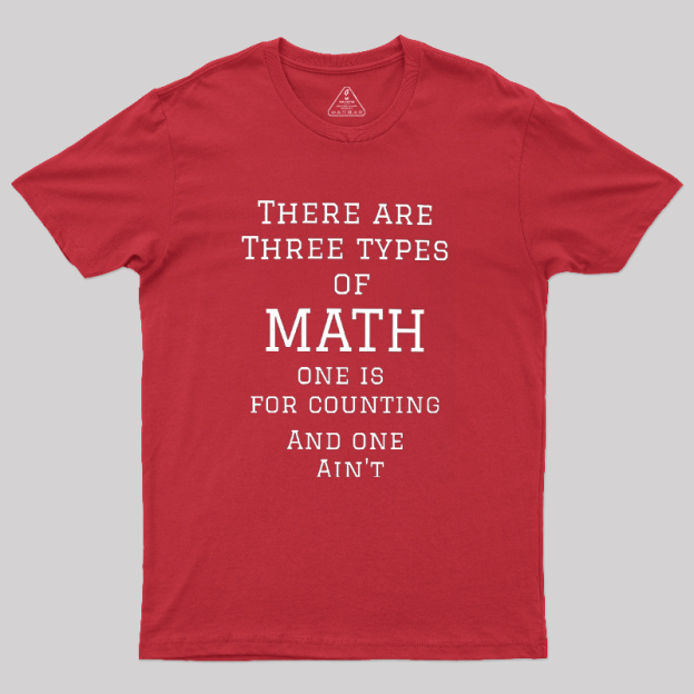 Three Types Of Math Geek T-Shirt