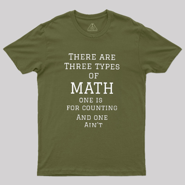 Three Types Of Math Geek T-Shirt