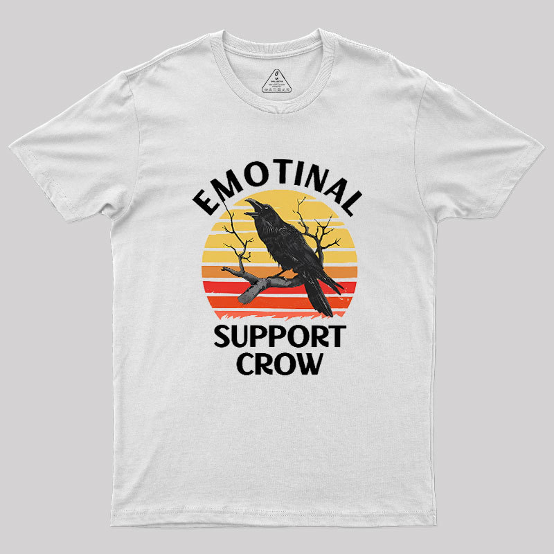 Emotional Support Crow Geek T-Shirt