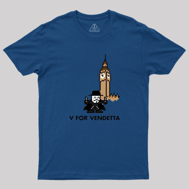 8-Bit V Geek T-Shirt
