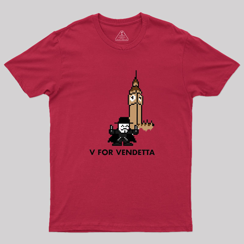 8-Bit V Geek T-Shirt