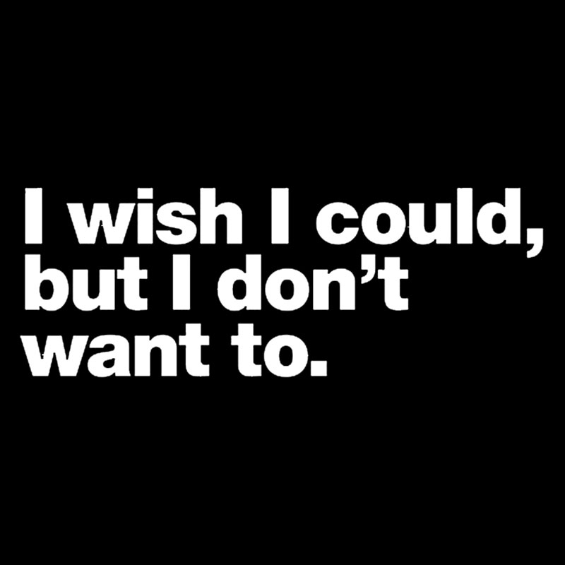 I Wish I Could But I Don't Want To Geek T-Shirt