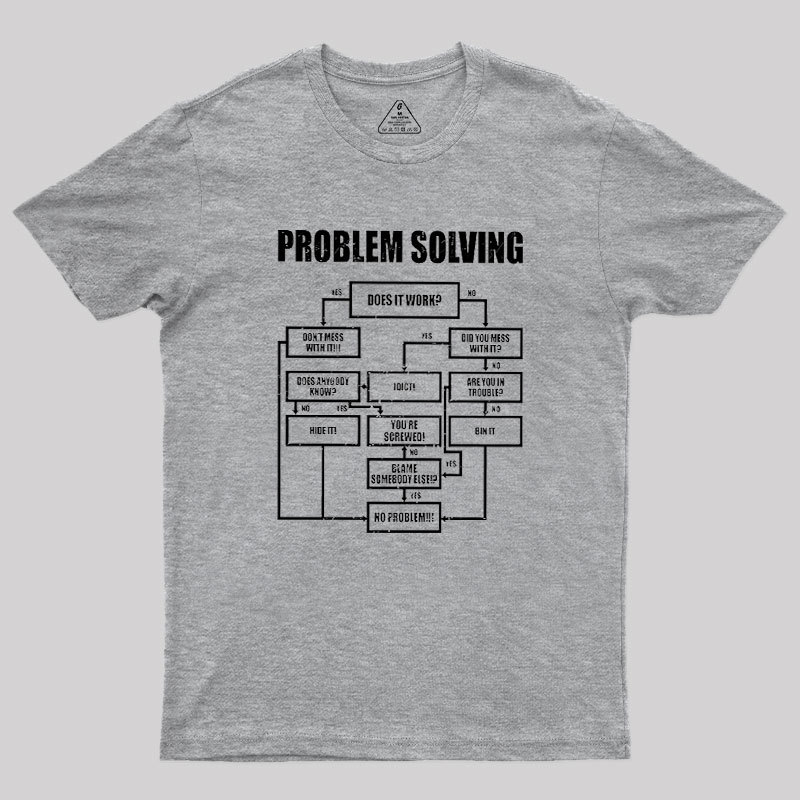 Men Problem Solving Geek T-Shirt