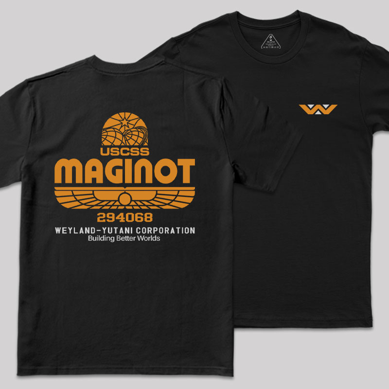 Maginot Legacy Front and Back Printed Geek T-Shirt