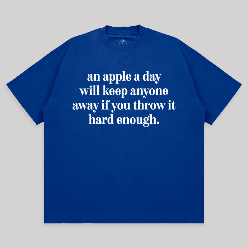 An Apple A Day Unisex Oversized T-shirt