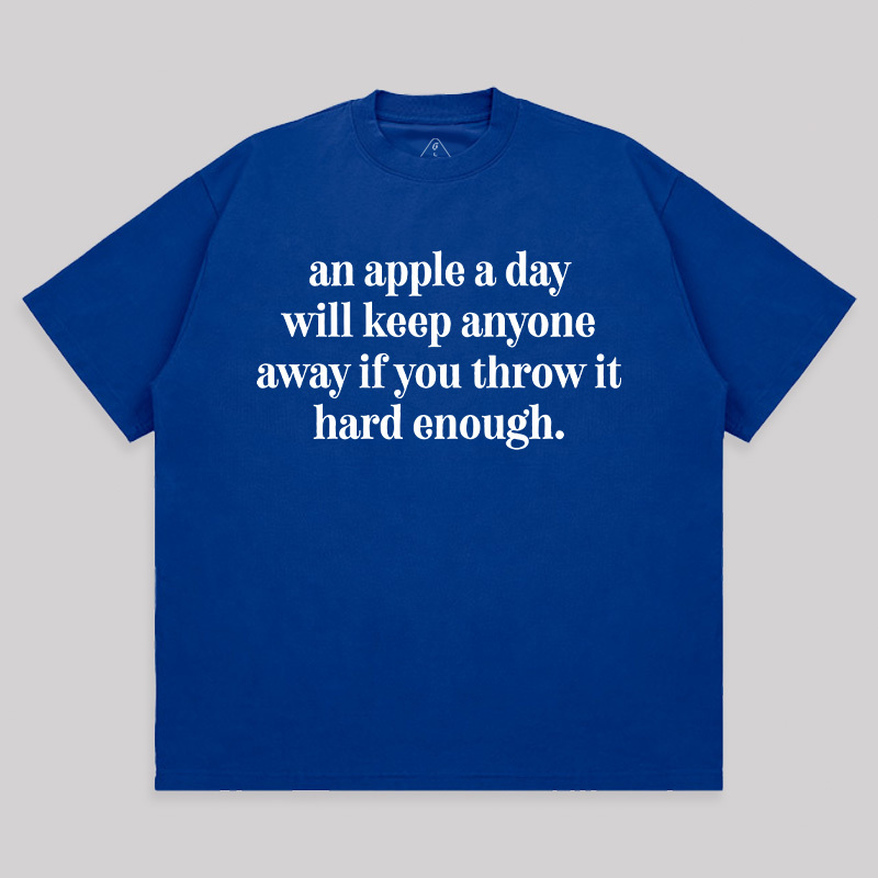 An Apple A Day Unisex Oversized T-shirt
