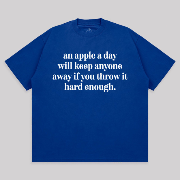 An Apple A Day Unisex Oversized T-shirt