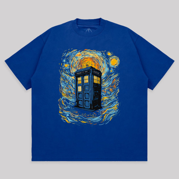 Starry Blue Box Unisex Oversized T-shirt