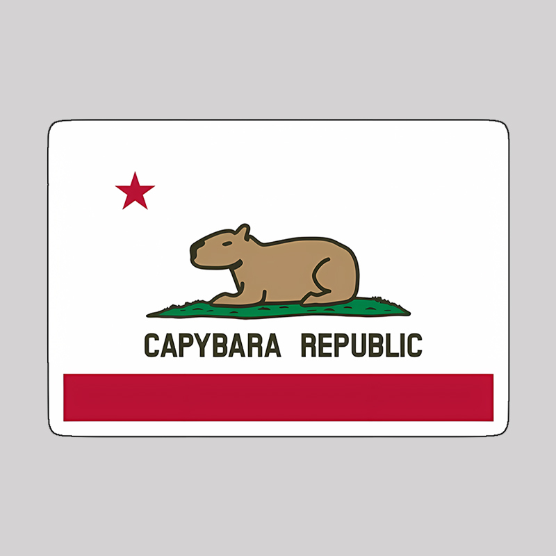 Capybara Flag Geek T-Shirt