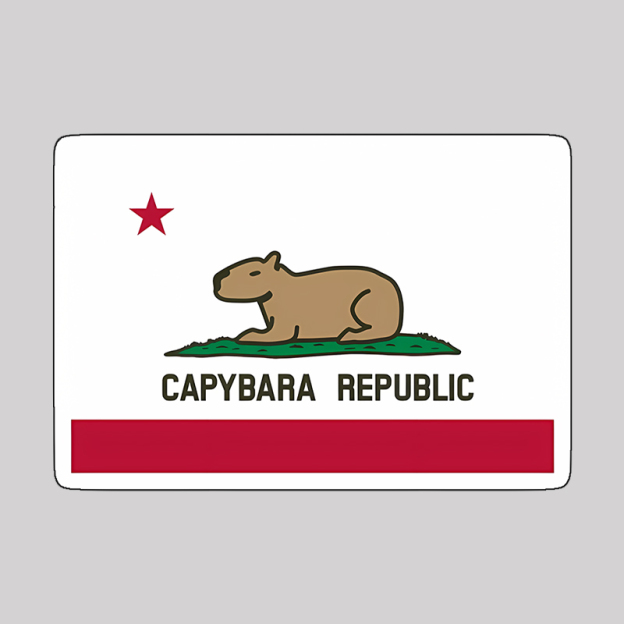Capybara Flag Geek T-Shirt
