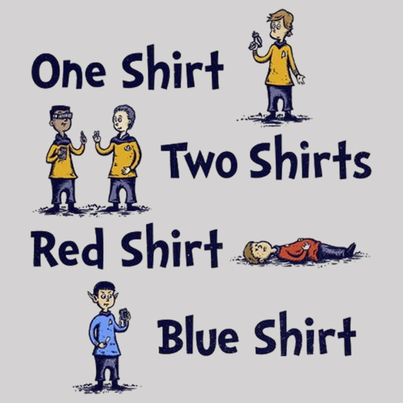 Red Shirt Blue Shirt Geek T-Shirt