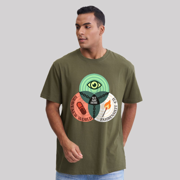 We Are Here Geek T-Shirt