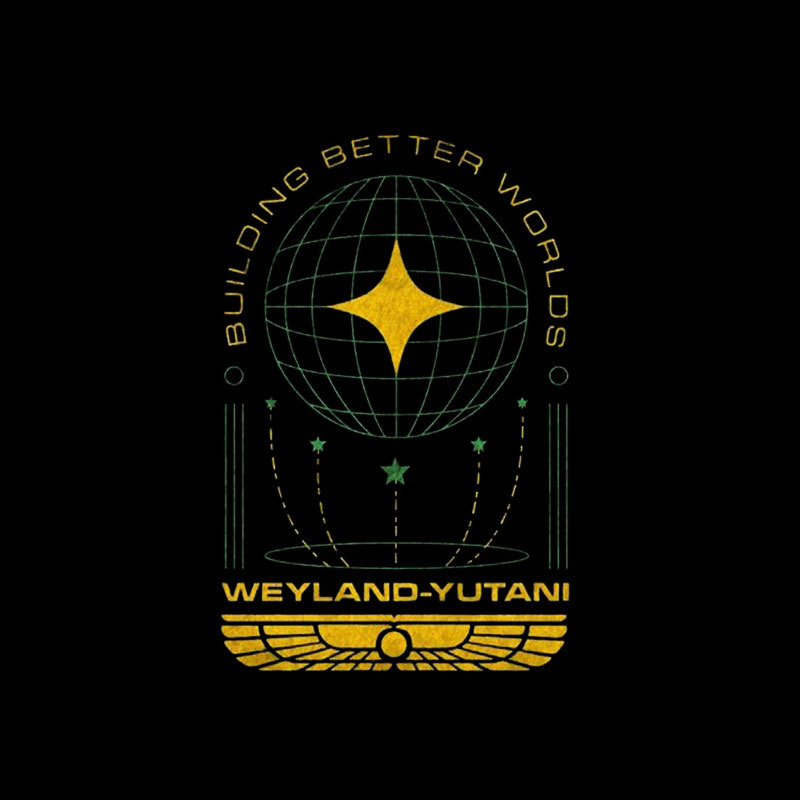Building Better Worlds Weyland Geek T-Shirt