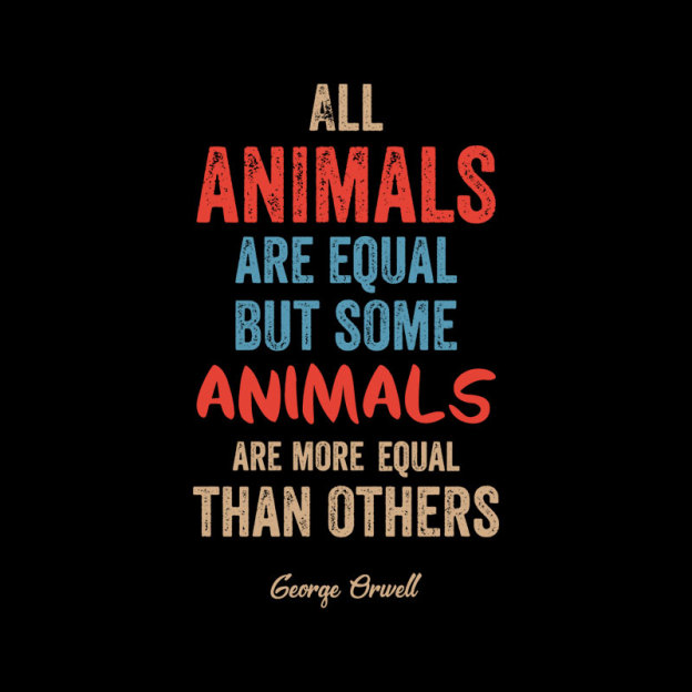 Equality Reimagined-George Orwell Geek T-Shirt