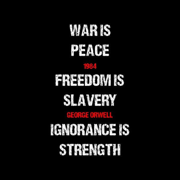 1984 George Orwell War Is Peace Quote Geek T-Shirt