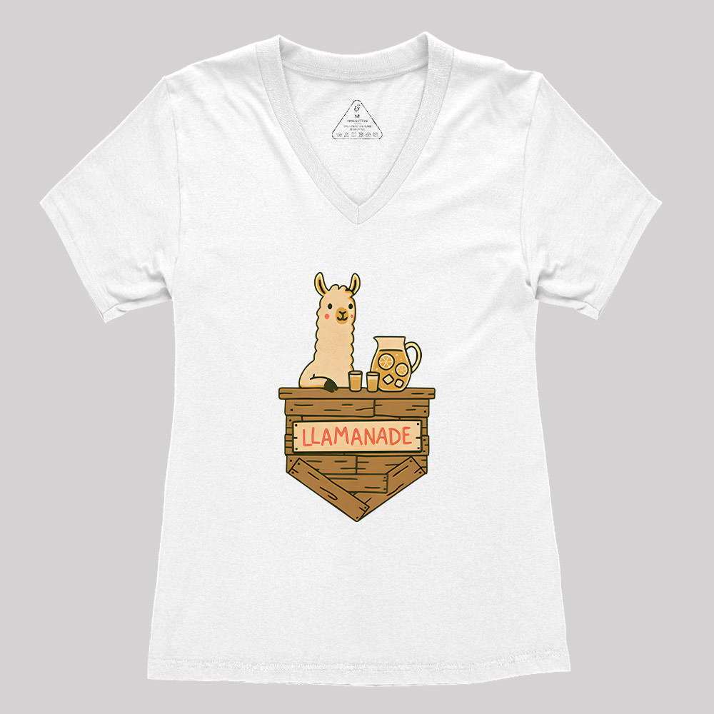 Llamanade Geek Women's V-Neck T-shirt