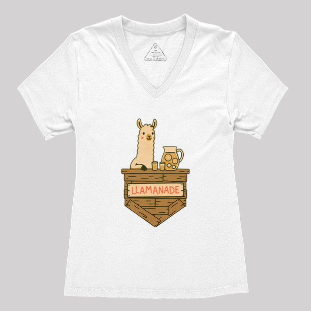 Llamanade Geek Women's V-Neck T-shirt
