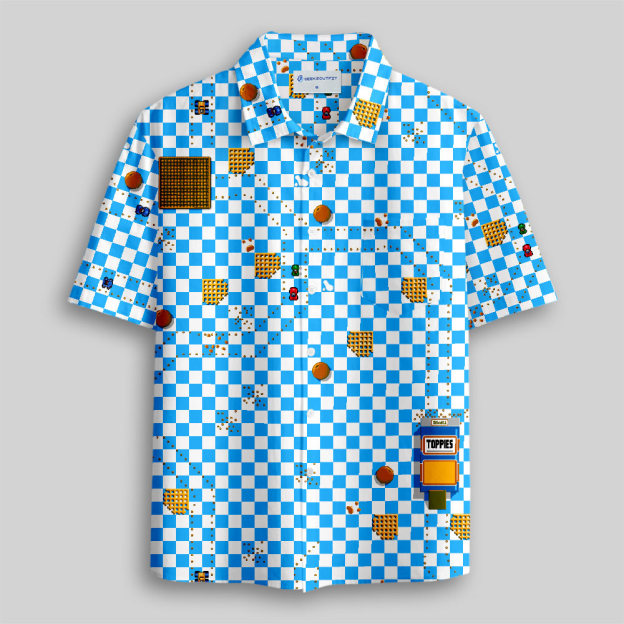 Micro Machines Button Up Pocket Shirt