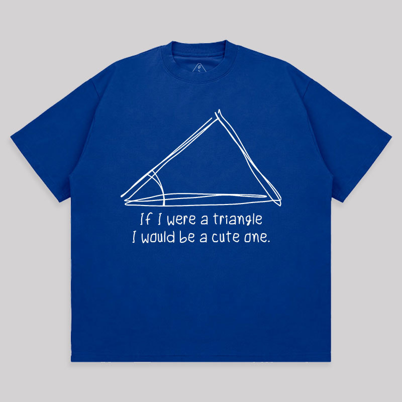 A Cute Triangle Unisex Oversized T-shirt