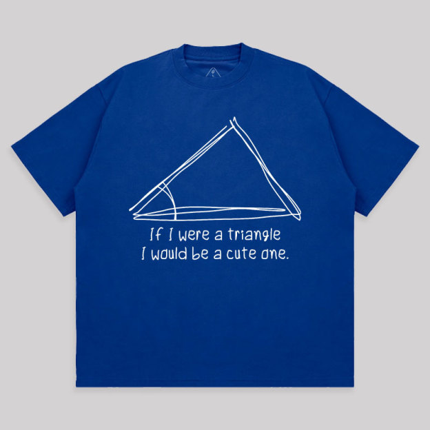 A Cute Triangle Unisex Oversized T-shirt