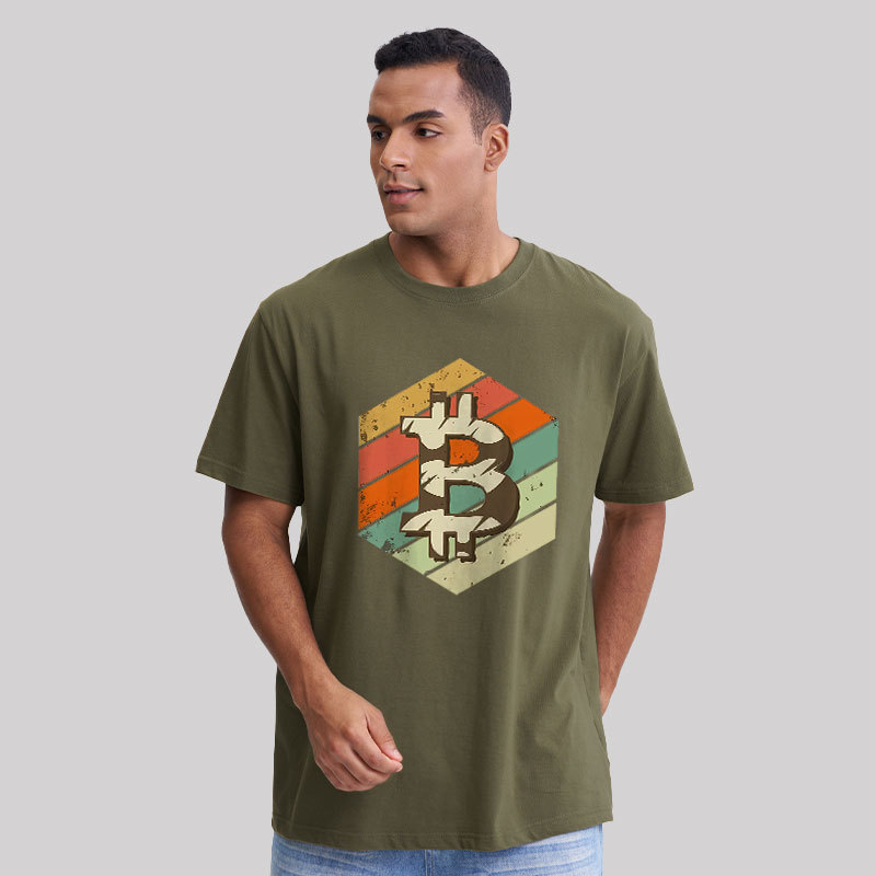 Retro Bitcoin Geek T-Shirt