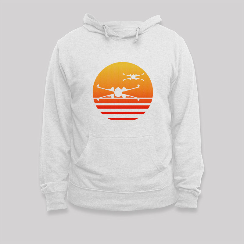 Sunset Wing Starfighter Geek Hoodie