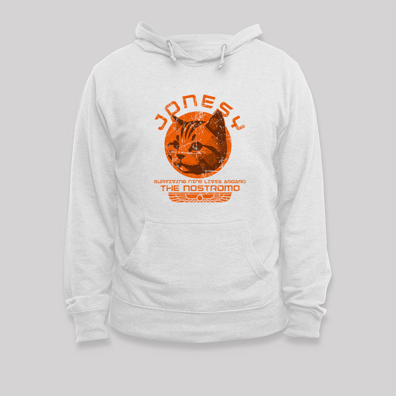 Jonesy Surviving Nine Lives Aboard The Nostromo Geek Hoodie