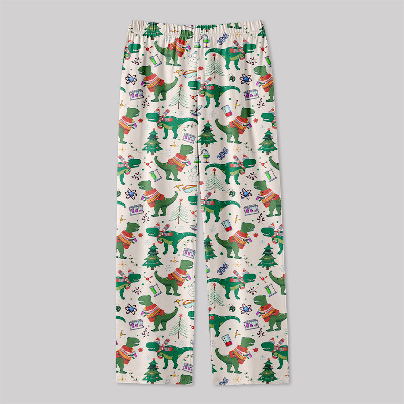 Christmas Science & Dinosaur Geek Loungewear Pants